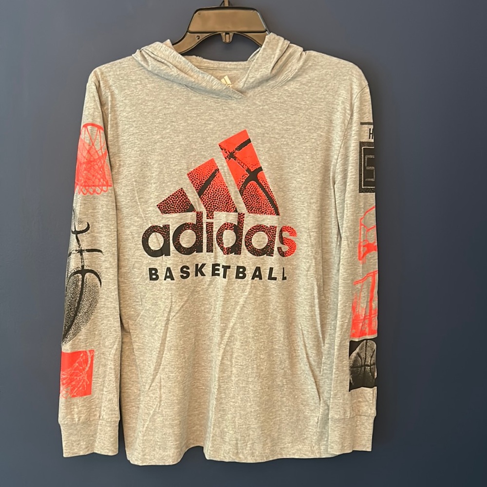 Adidas long sleeve tee shirt hoodie